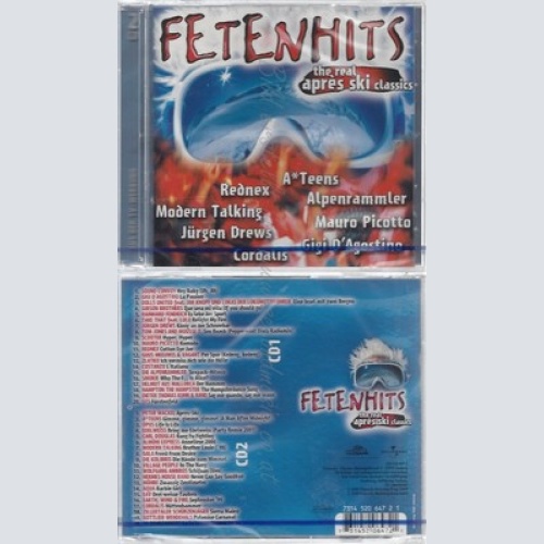 CD--NM-SEALED-VARIOUS -2001- - DOPPEL-CD -- FETENHITS - THE REAL APRES SKI CLAS