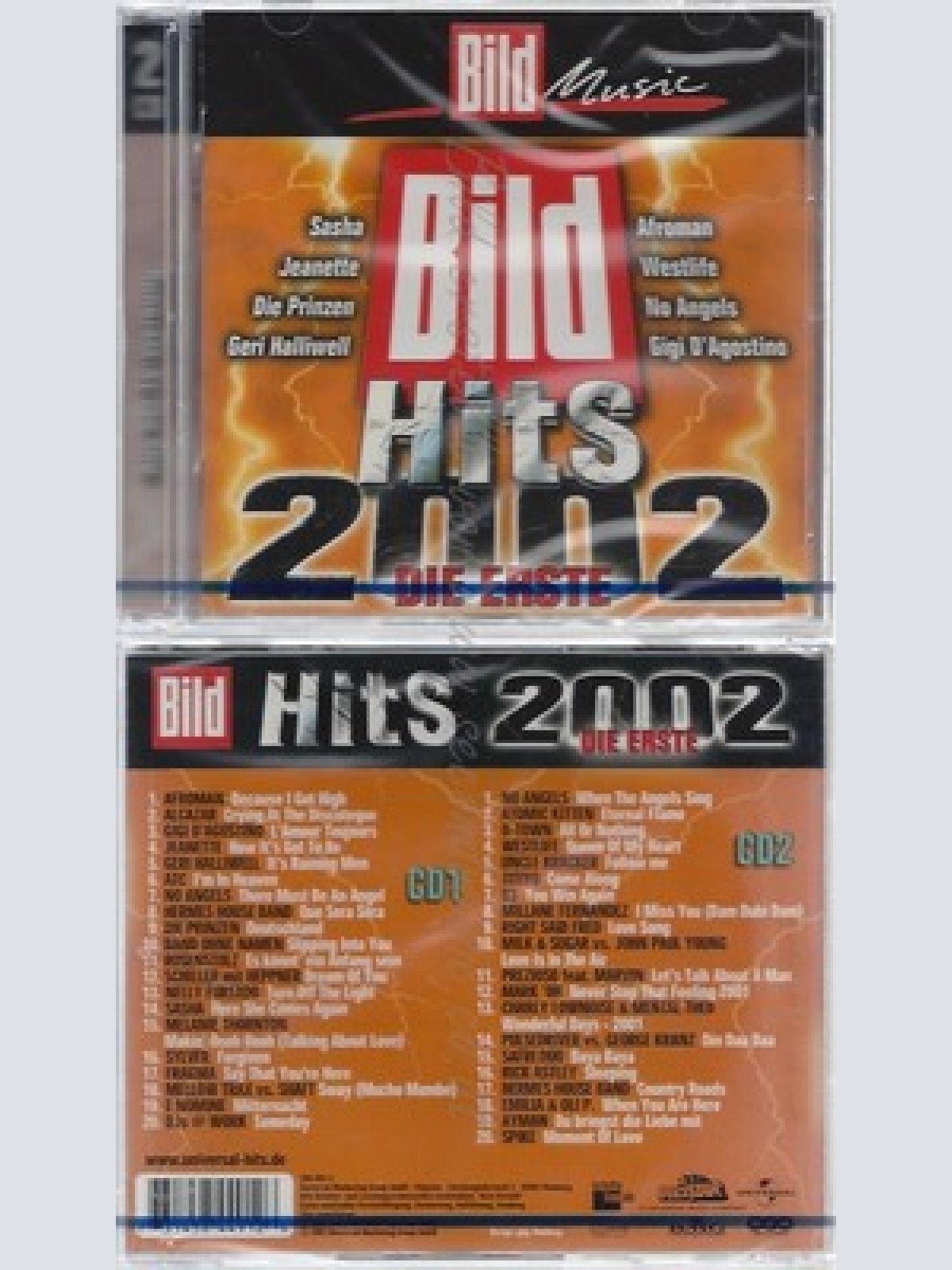 CD--NM-SEALED-VARIOUS -2001- - DOPPEL-CD -- BILD HITS 2002-DIE ERSTE