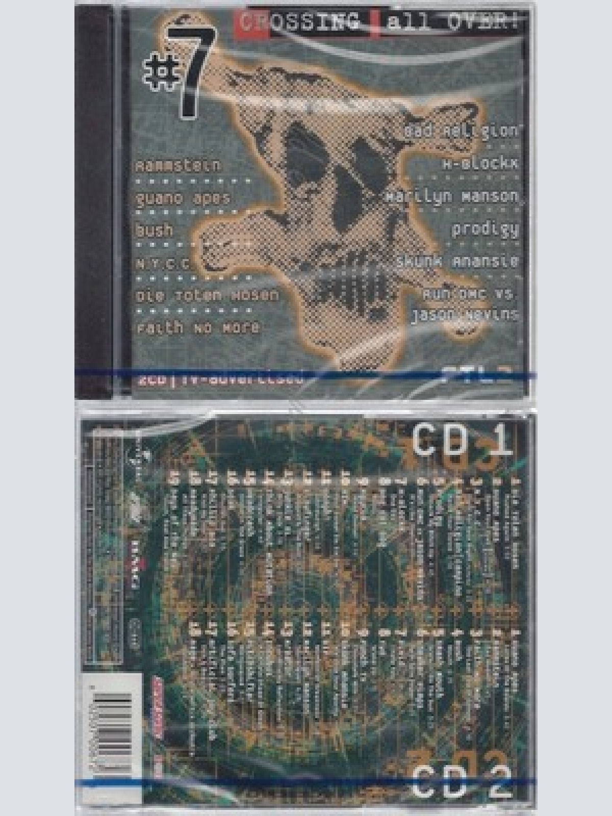 CD--NM-SEALED-VARIOUS -1998- - DOPPEL-CD -- CROSSING ALL OVER VOL.7