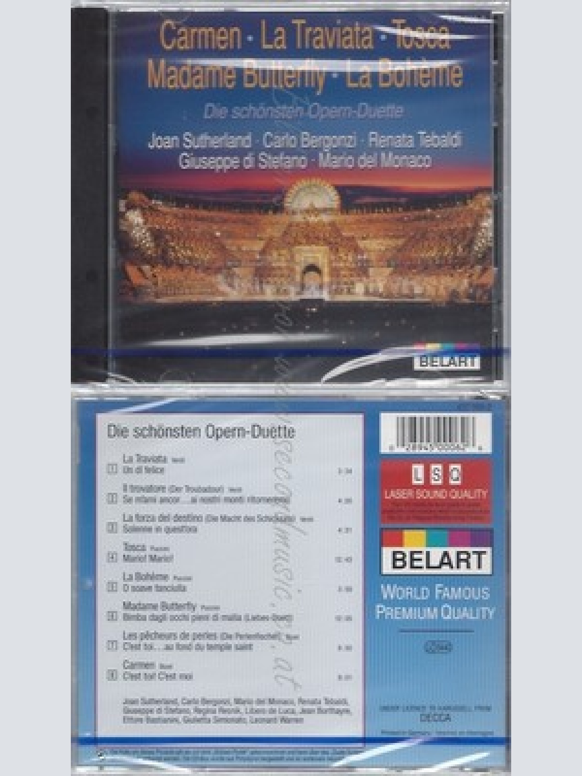CD--NM-SEALED-SUTHERLAND, BERGONZI, TEBALDI UND VERDI -KOMPONIST- -1993- -- DIE