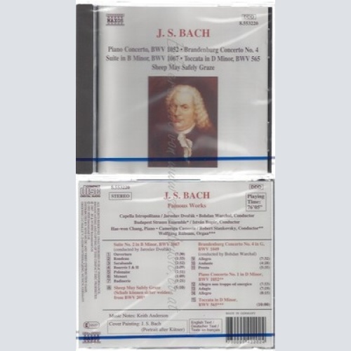CD--NM-SEALED-VARIOUS UND JOHANN SEBASTIAN BACH -KOMPONIST- -2009- -- BERÜHMTE