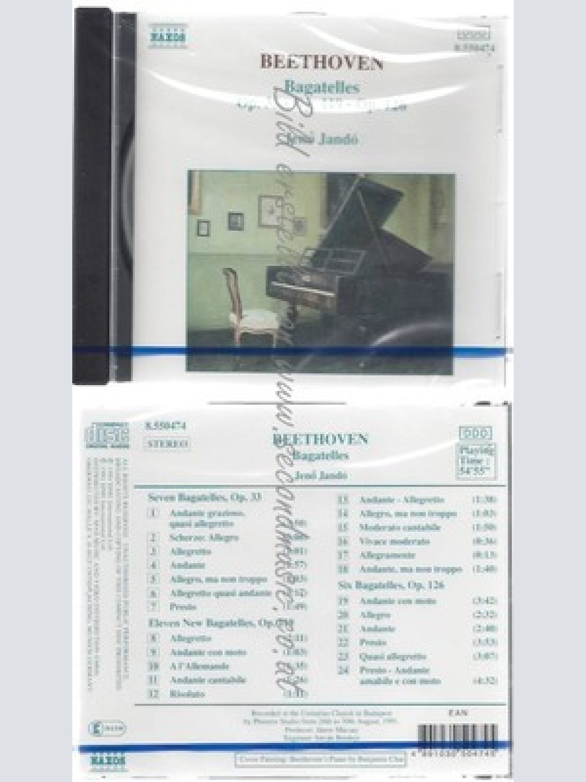 CD-NM-SEALED-OP. 119 / OP.126 / JENÖ JANDO UND LUDWIG VAN BEETHOVEN -KOMPONIST-