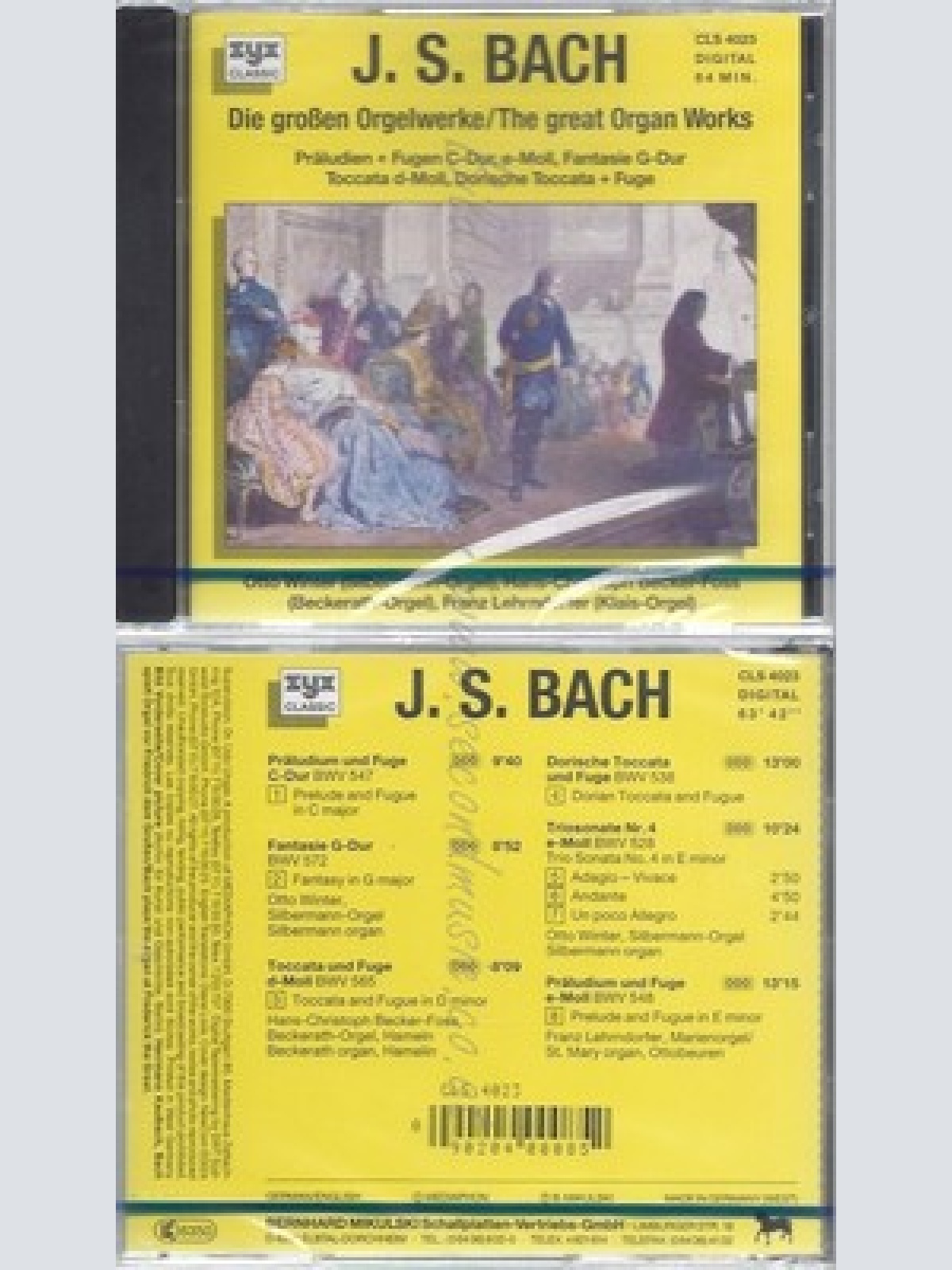 CD--NM-SEALED-BACH UND JOHANN SEBASTIAN BACH -KOMPONIST- -1995- -- DIE GROSSEN