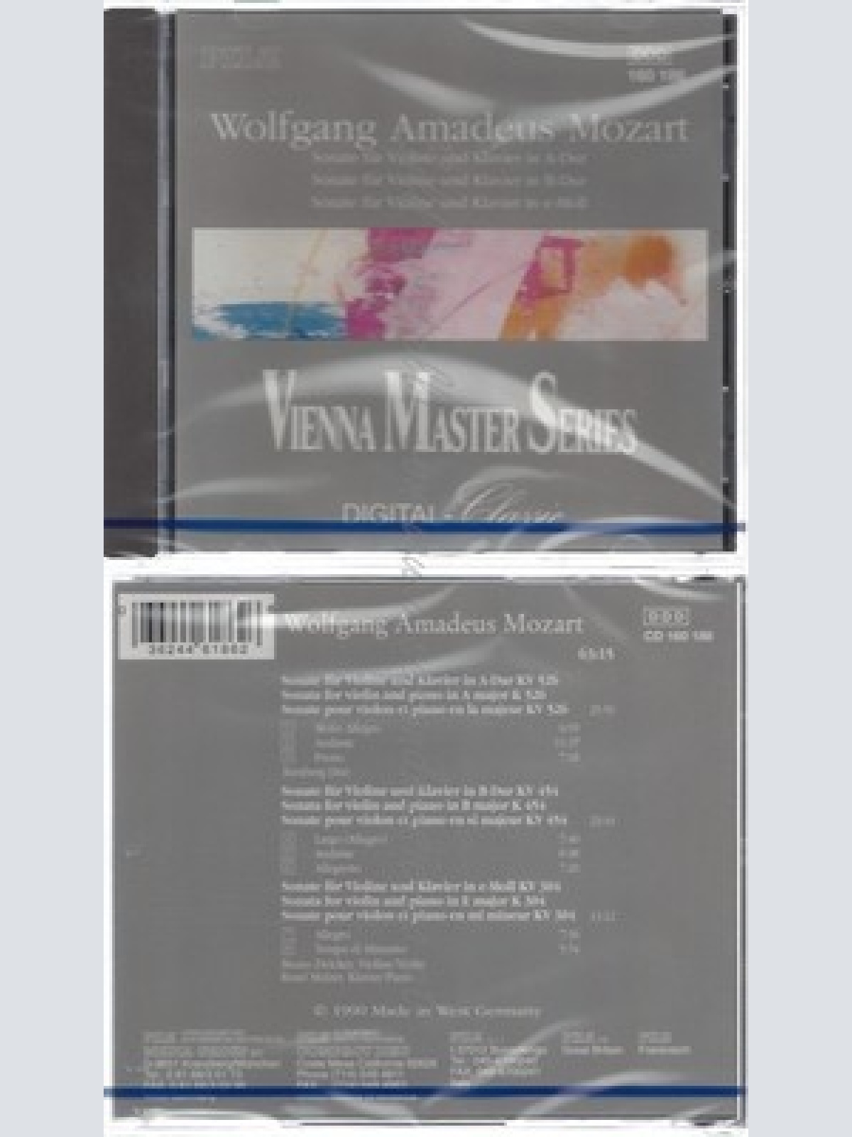 CD--NM-SEALED-MOZART, ZWICKER UND MOLZER -1994- - - -- VIOLIN SONATAS