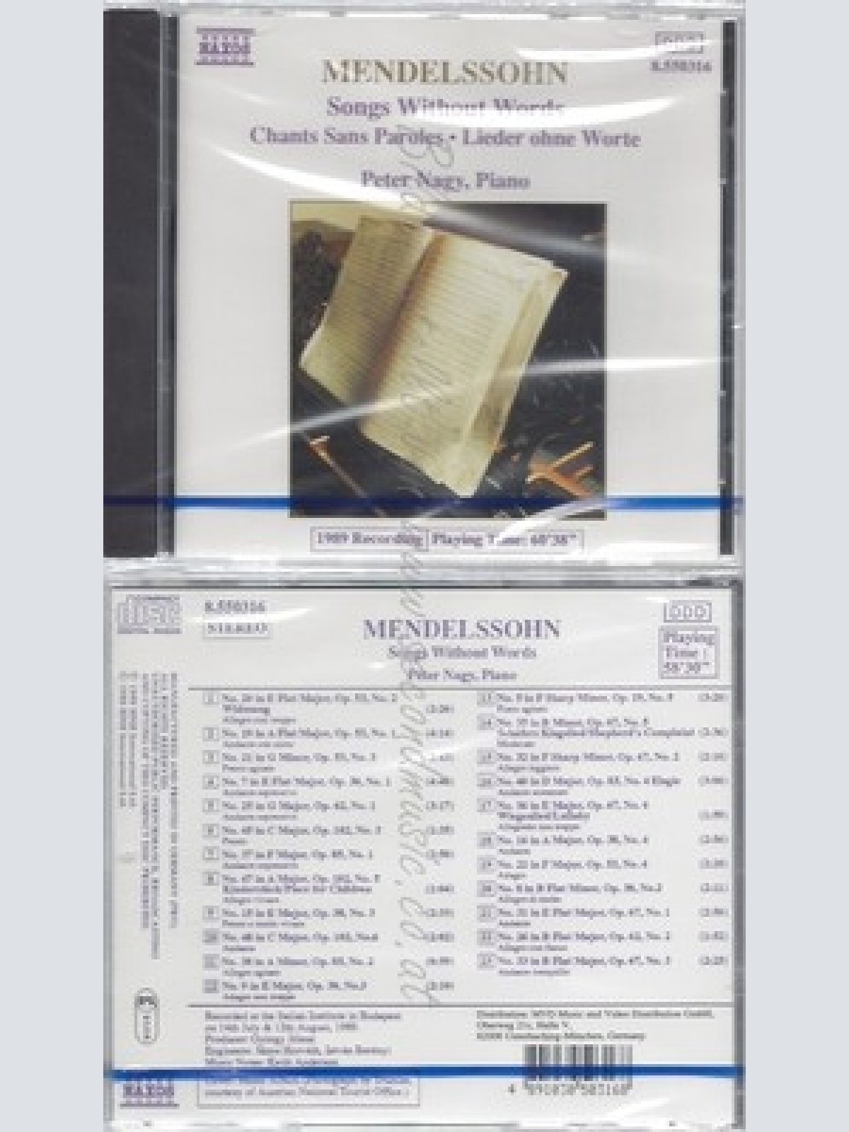 CD--NM-SEALED-PETER NAGY UND FELIX MENDELSSOHN BARTHOLDY -KOMPONIST- -1991- --
