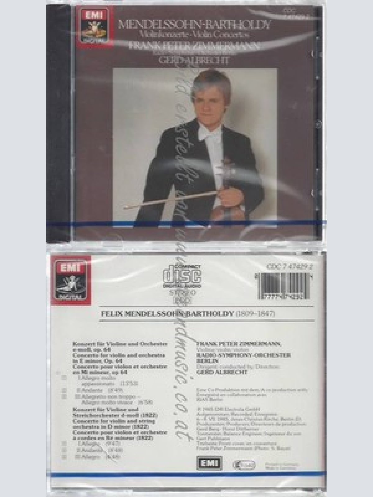 CD-NM-SEALED-F.P. ZIMMERMANN, ALBRECHT, RSOB UND FELIX MENDELSSOHN BARTHOLDY -KO