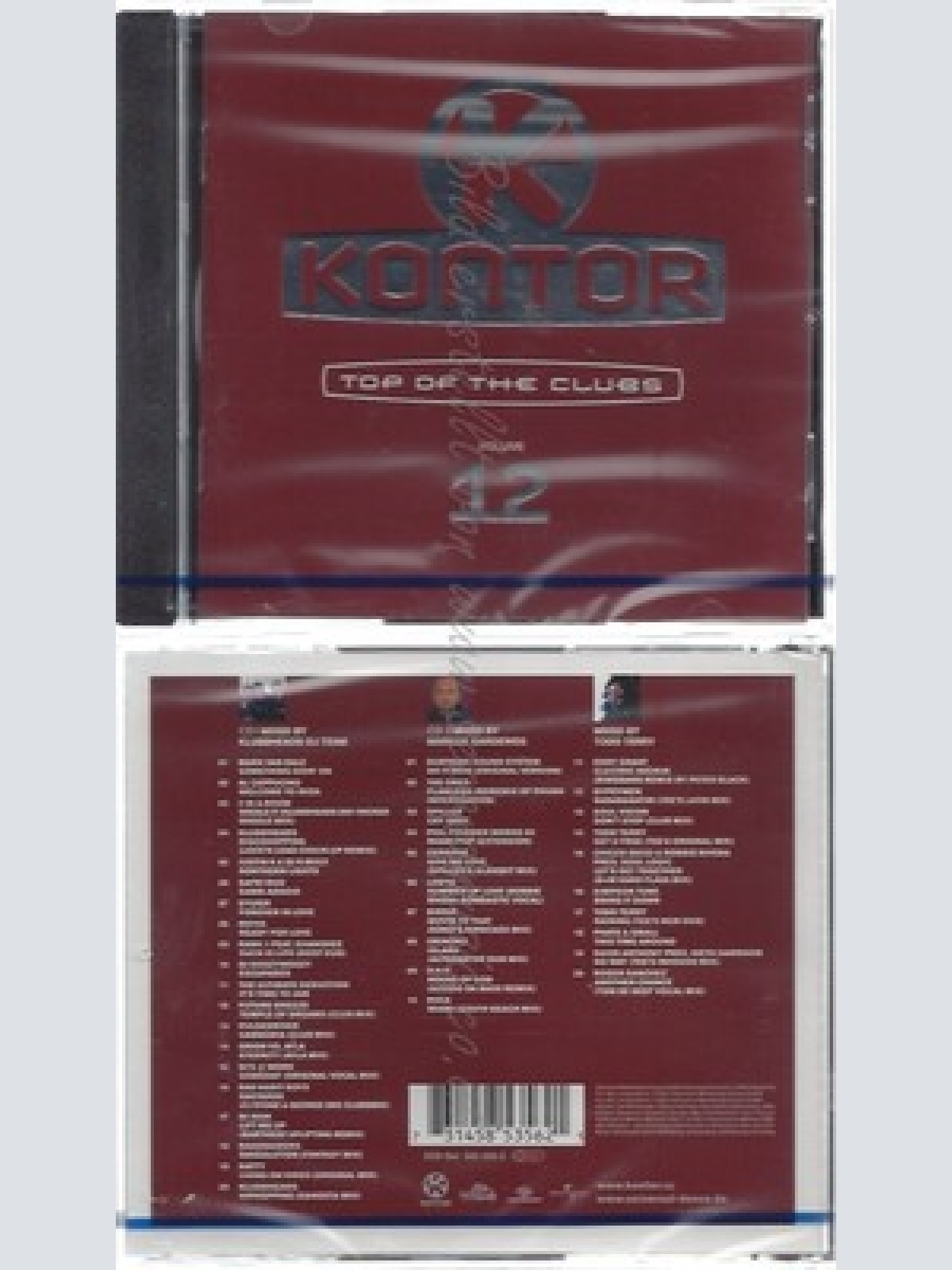 CD--NM-SEALED-VARIOUS -2001- - DOPPEL-CD -- KONTOR - TOP OF THE CLUBS VOL. 12