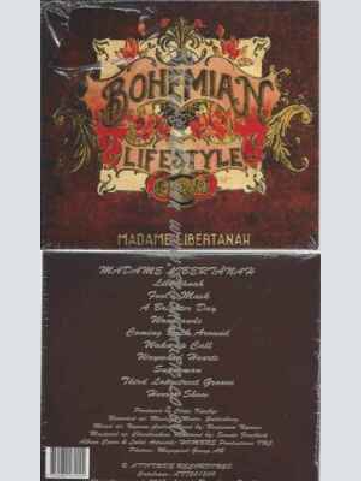 CD--Bohemian Lifestyle | --Madame Libertanah