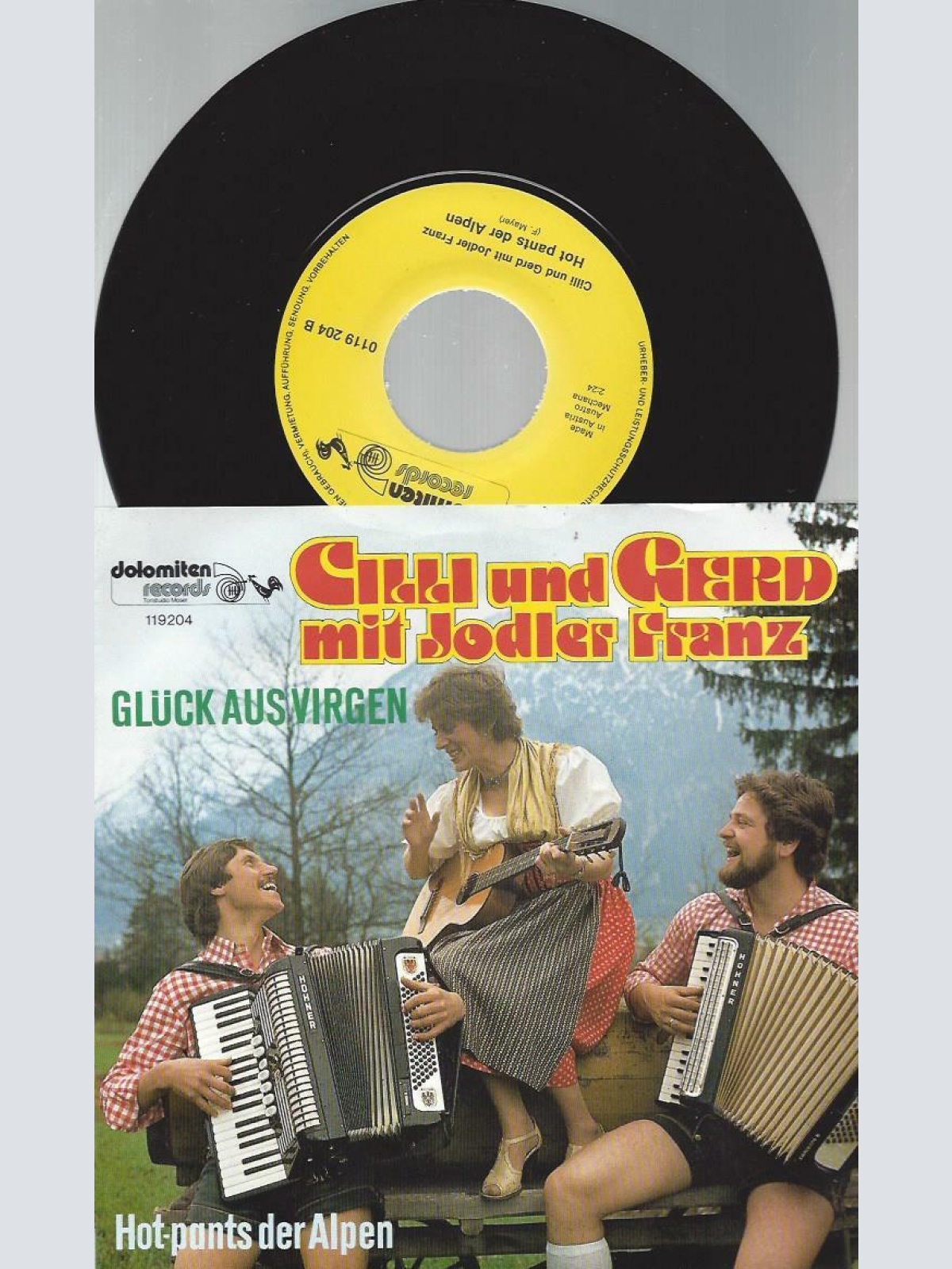 7" Cilli und Gerd --  Glück Ausvirgen