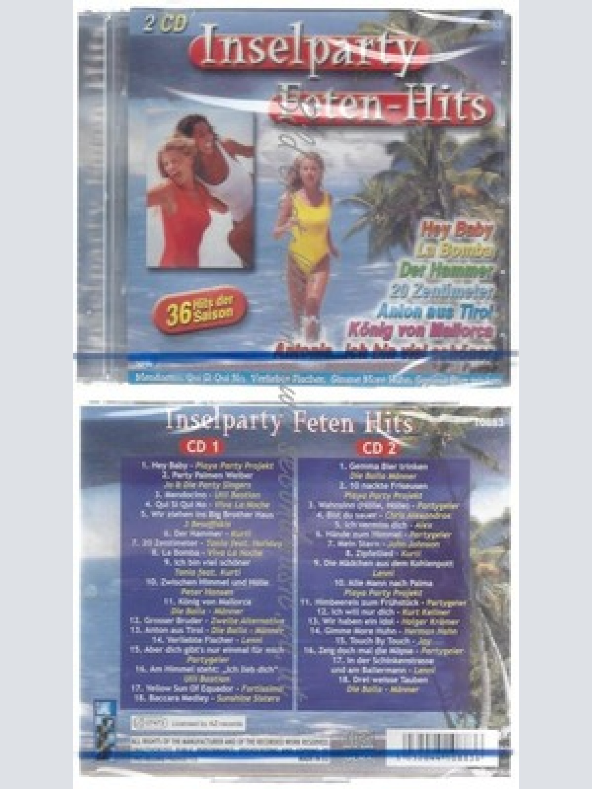 CD-NM-SEALED-VARIOUS -2005- - DOPPEL-CD -- INSELPARTY FETEN-HITS'