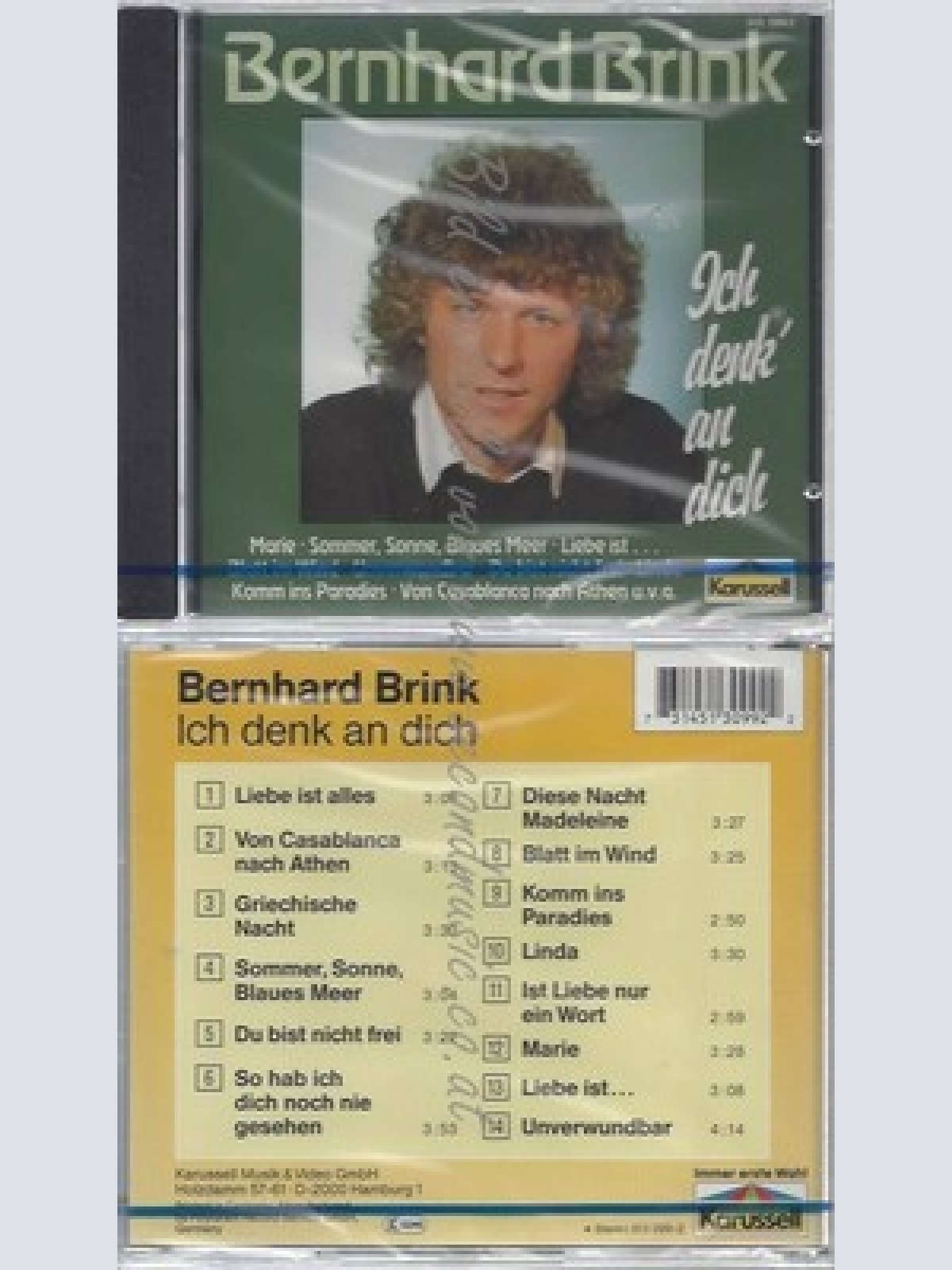 CD-NM-SEALED-BERNHARD BRINK -- ICH DENK' AN DICH -14 TRACKS, 1988-