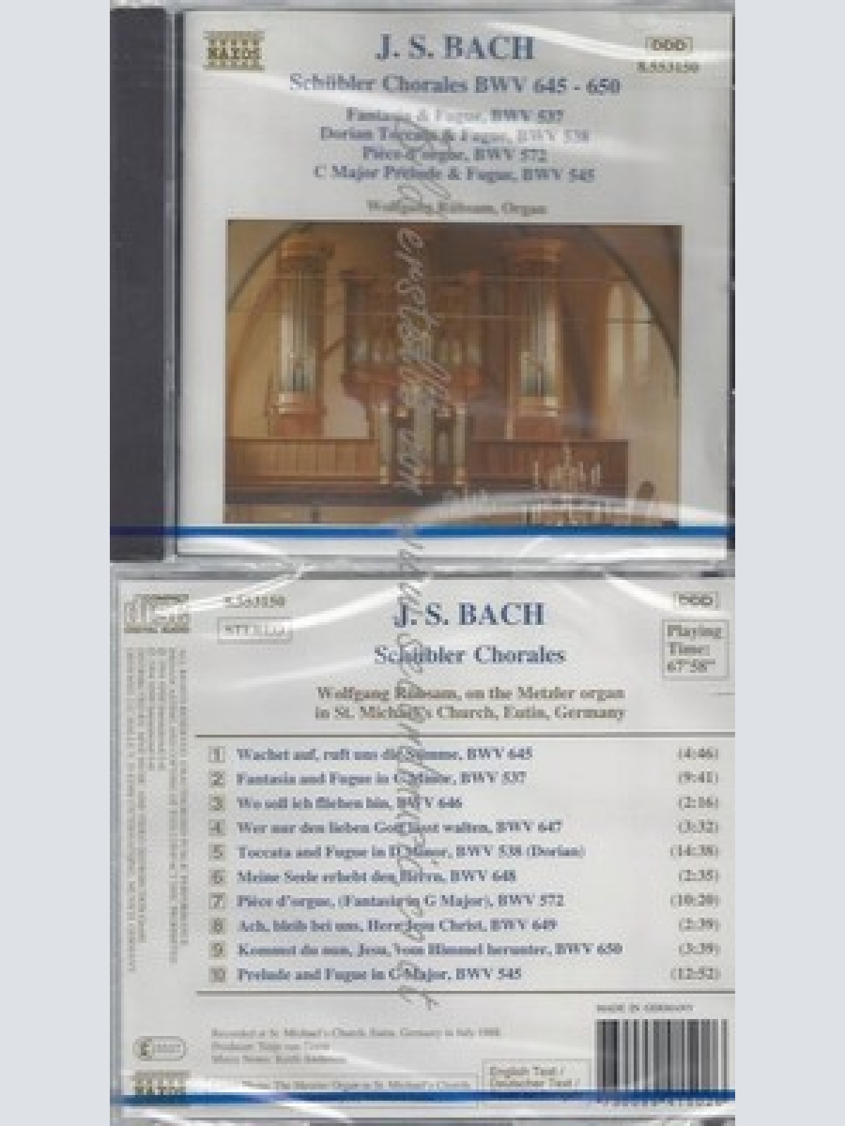 CD--NM-SEALED-WOLFGANG RÜBSAM UND JOHANN SEBASTIAN BACH -KOMPONIST- -1995- -- S