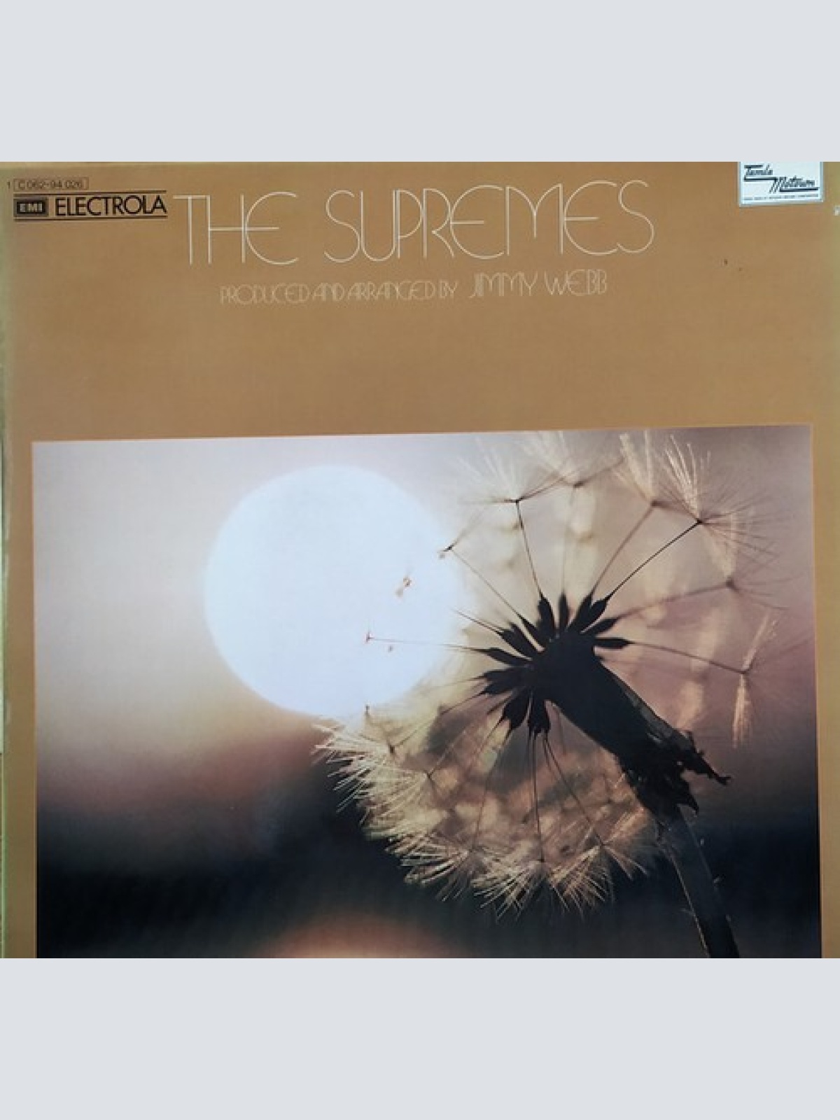 LP, Album The Supremes - The Supremes Produced And Arranged By Jimmy Webb