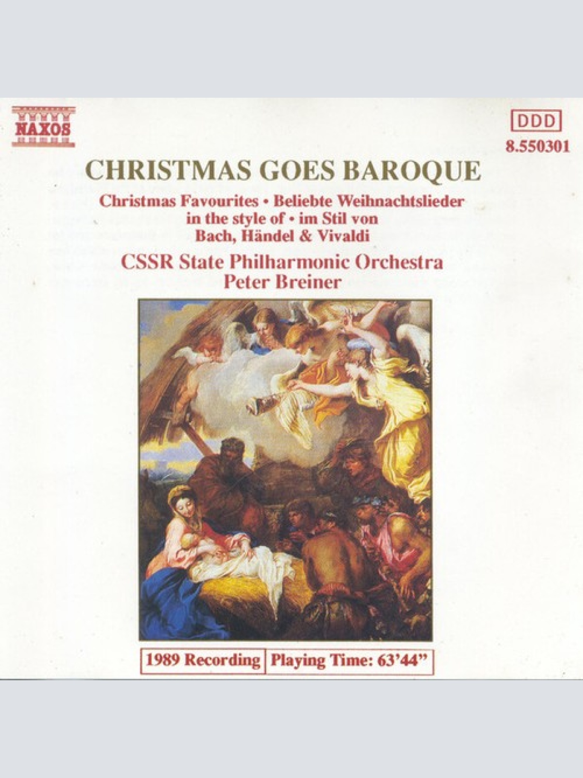 CD CSSR State Philharmonic Orchestra*, Peter Breiner - Christmas Goes Baroque