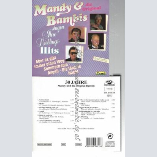 CD--MANDY & DIE ORIG BAMBIS--SINGEN IHRE LIEBLINGSHITS