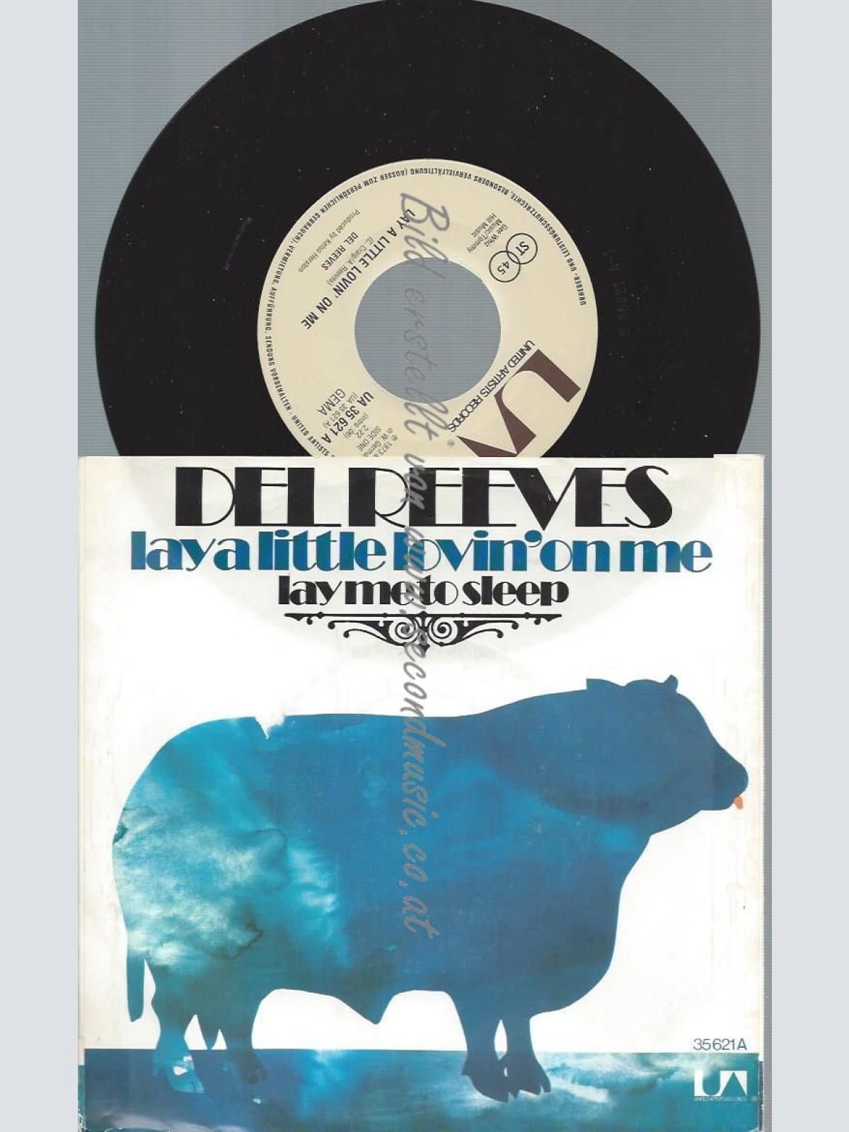 7"   Del Reeves  Lay A Little Lovin' On Me