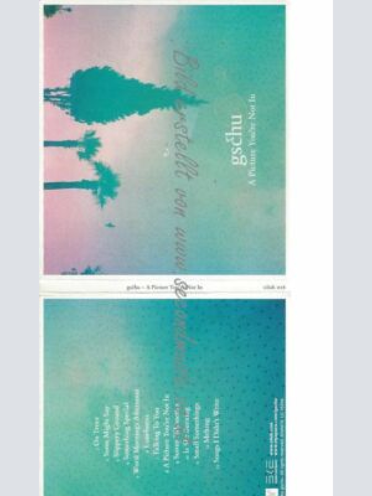 CD--GSCHU--A PICTURE YOU'RE NOT IN