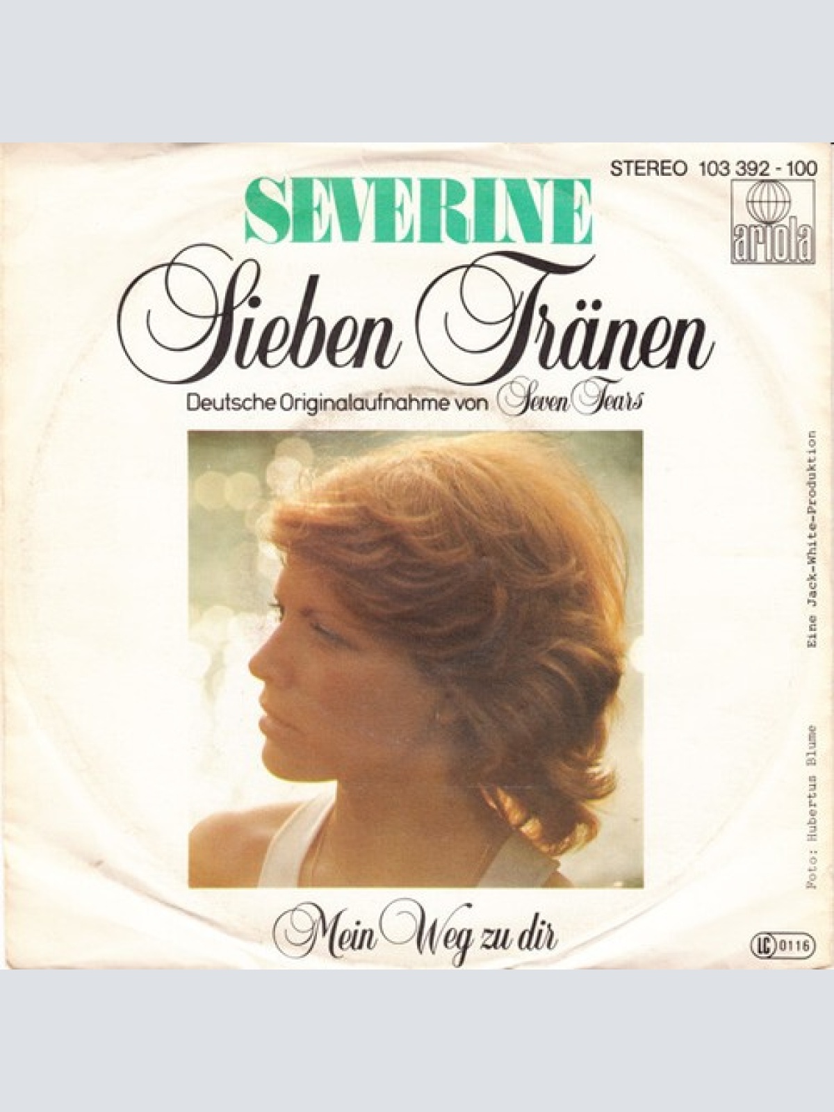 7", Single Séverine - Sieben Tränen