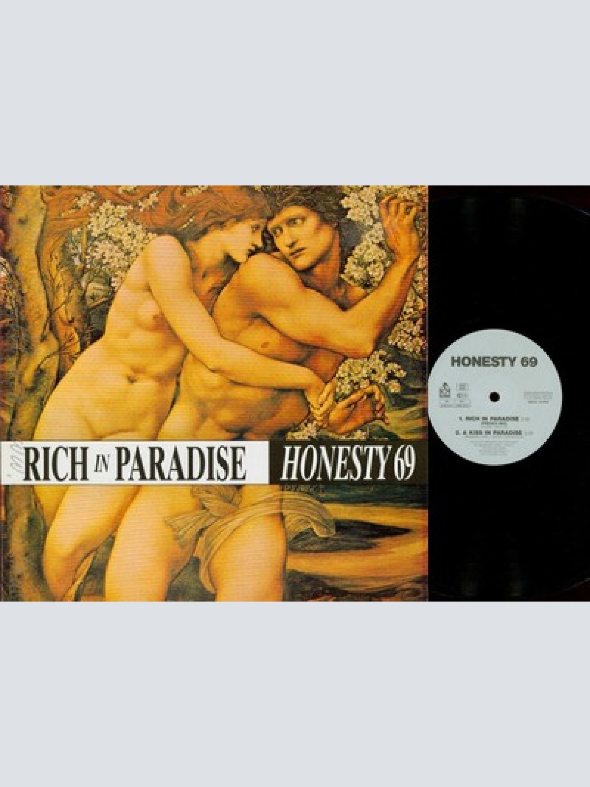 12" MAXI SINGLE --HONESTY 69-- RICH IN PARADISE--