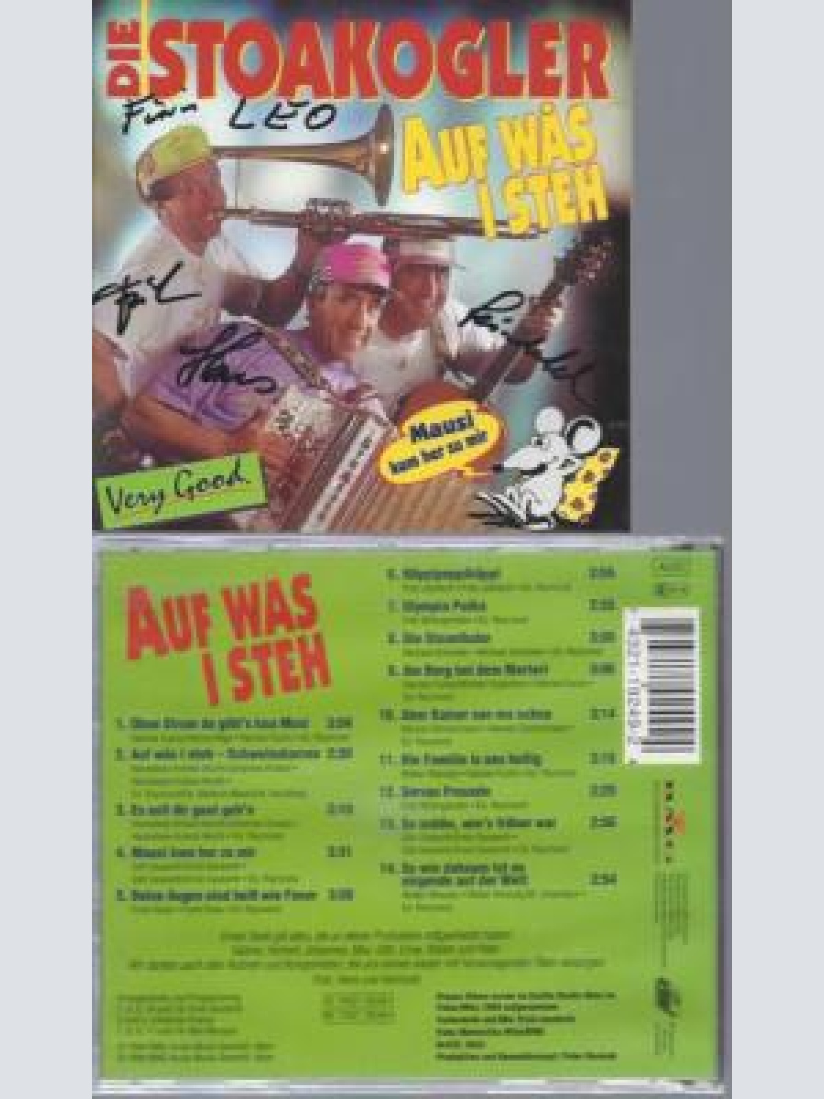 CD--DIE STOAKOGLER --AUF WAS I STEH --MIT AUTOGRAMMEN