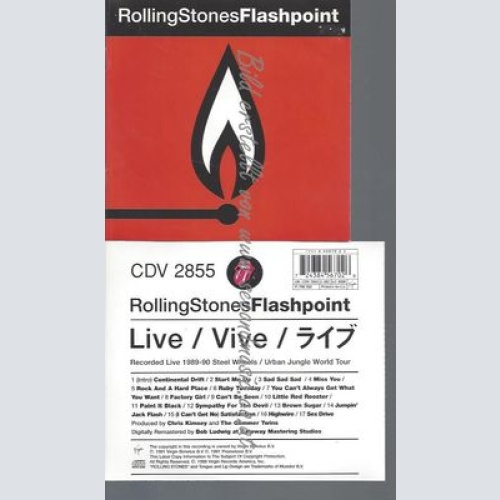 CD--THE ROLLING STONES--FLASHPOINT | IMPORT