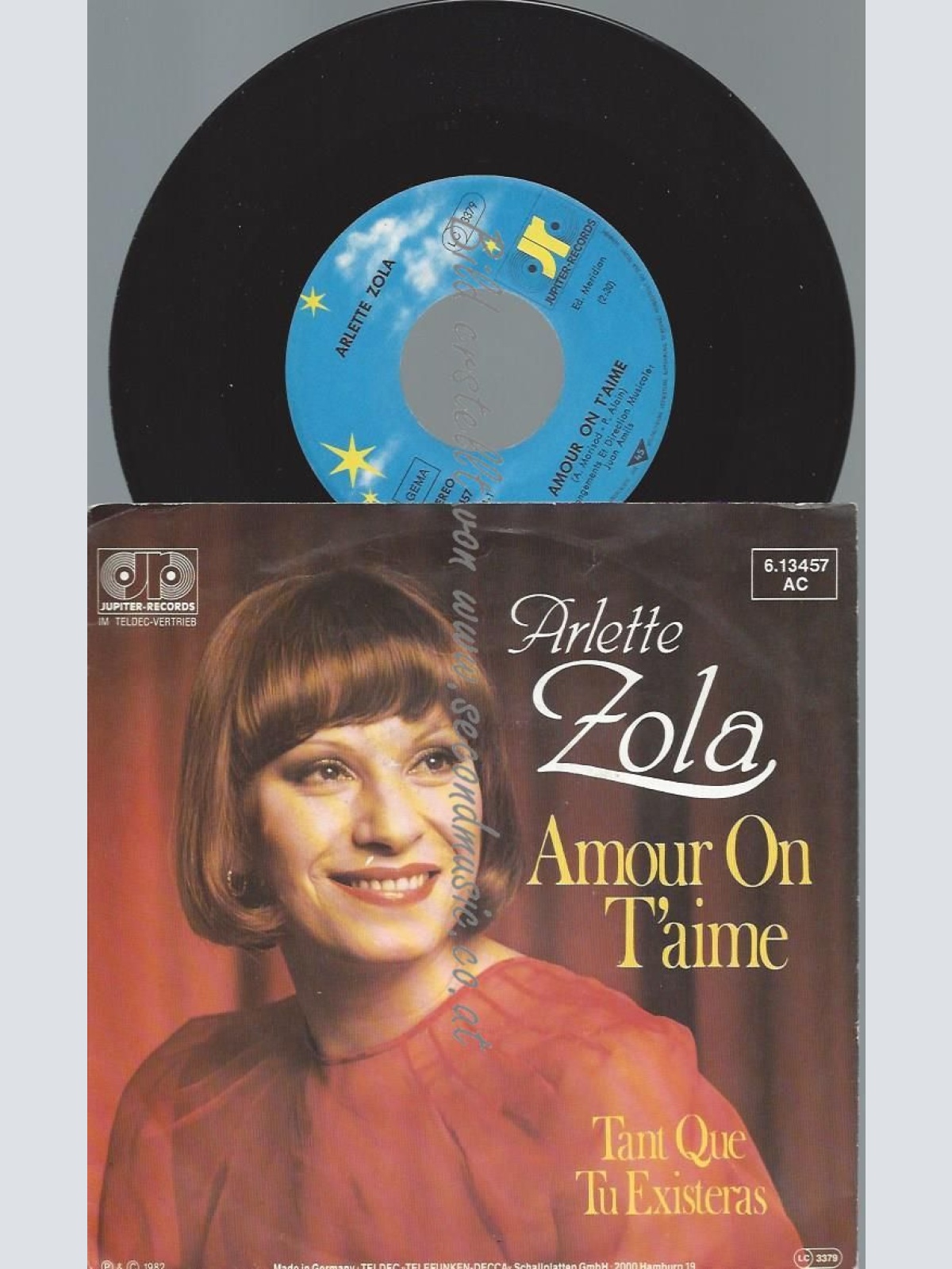 7"  Arlette Zola – Amour On T'Aime