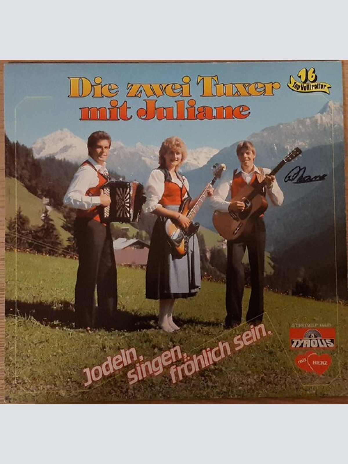 LP, Album Zwei Tuxer Mit Juliane - Jodeln, Singen, Fröhlich Sein