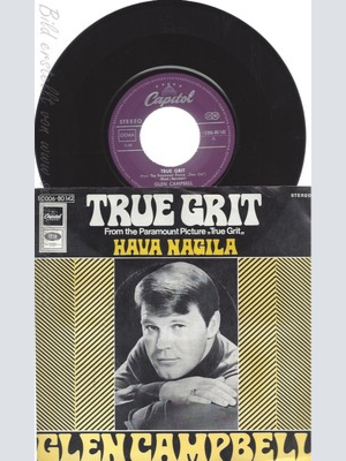 7" GLEN CAMPBELL--TRUE GRIT