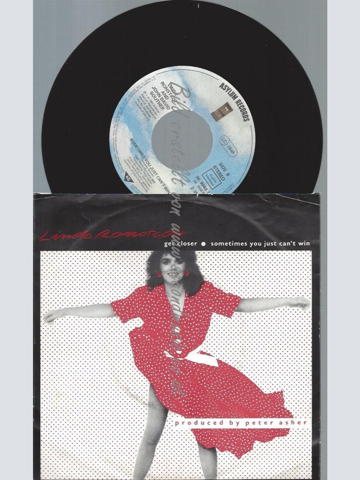 7" Linda Ronstadt  Get Closer