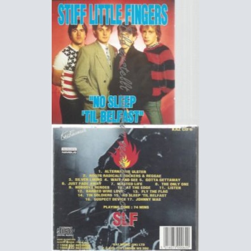CD--STIFF LITTLE FINGERS--NO SLEEP 'TIL BELFAST -UK,  TRACKS, -