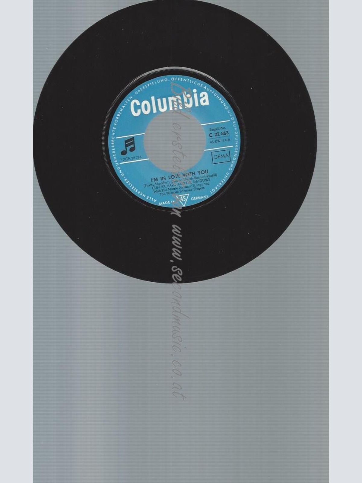 7"  Cliff Richard And The Shadows – I Could Easily Fall