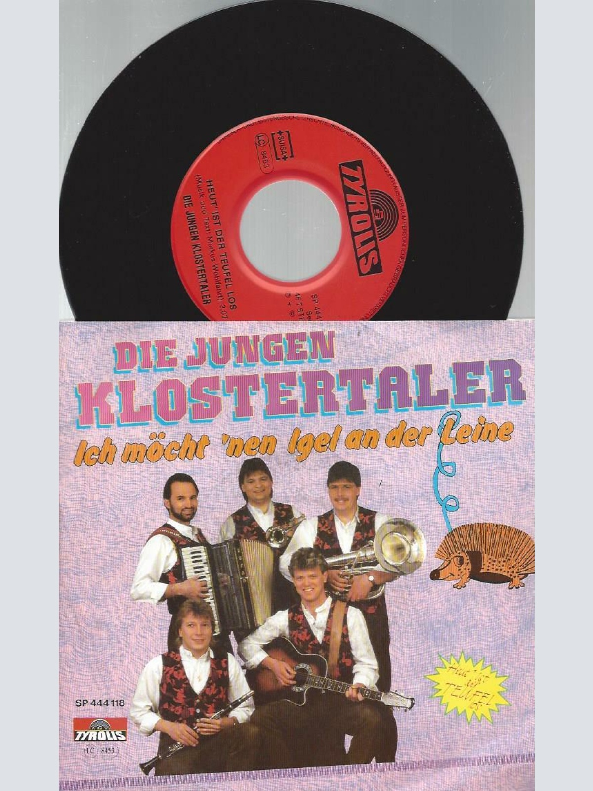 7" Die Jungen Klostertaler – Ich Möcht' 'nen Igel An Der Leine