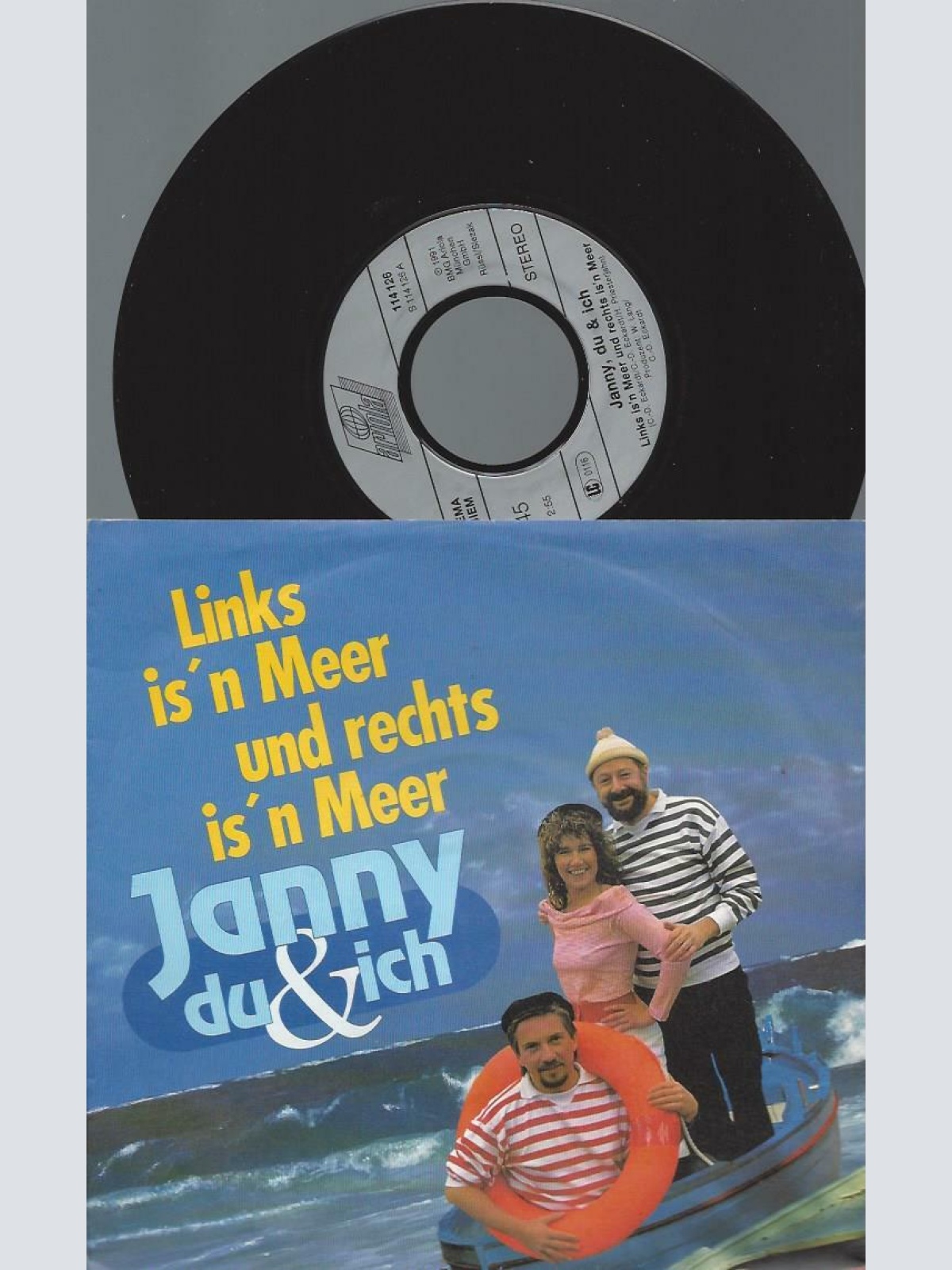 7" Janny, Du & Ich – Links Is'n Meer Und Rechts Is'n Meer