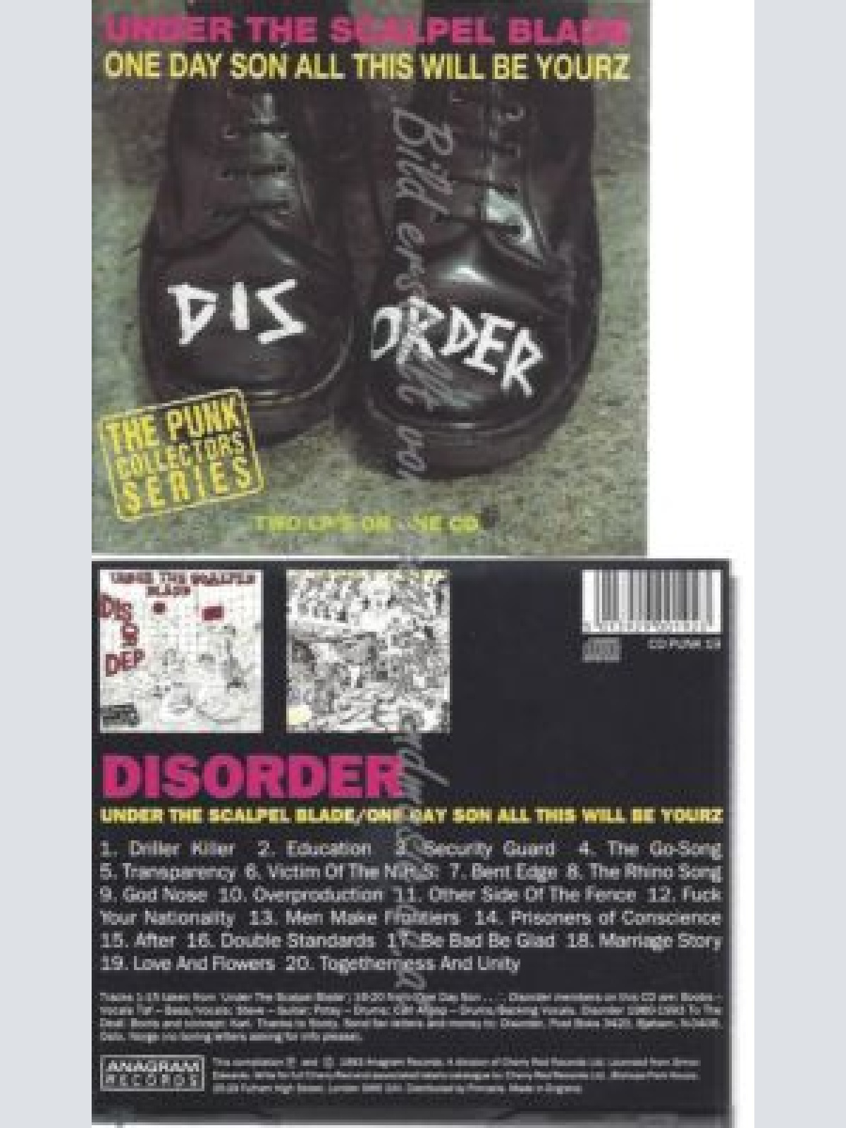 CD--ONE DAY../ DISORDER--UNDER THE SCALPEL..
