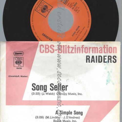 7" Raiders   Song Seller // PROMO