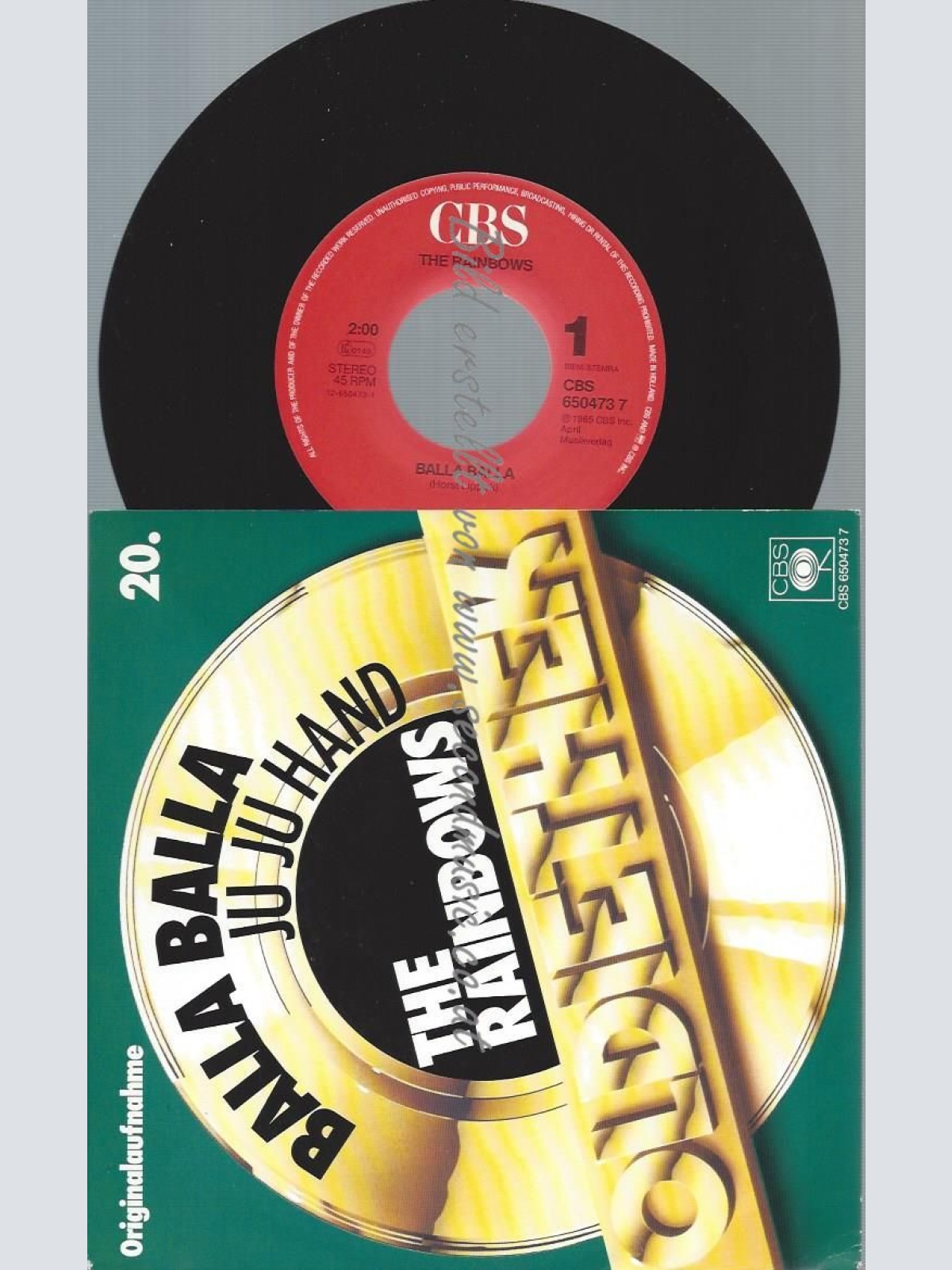 7"   The Rainbows  Balla Balla / Ju Ju Hand  //OLDIETHEK