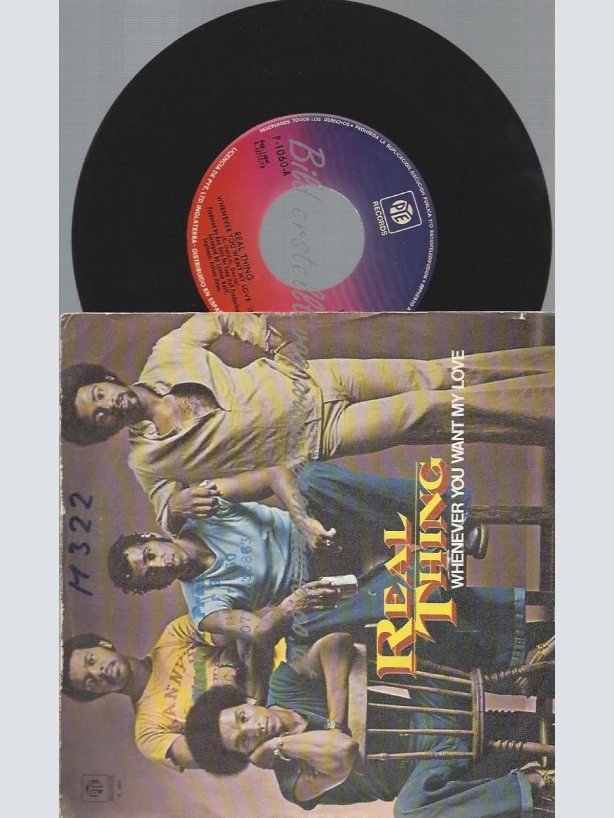 7"   The Real Thing – Whenever You Want My Love  // SPAIN