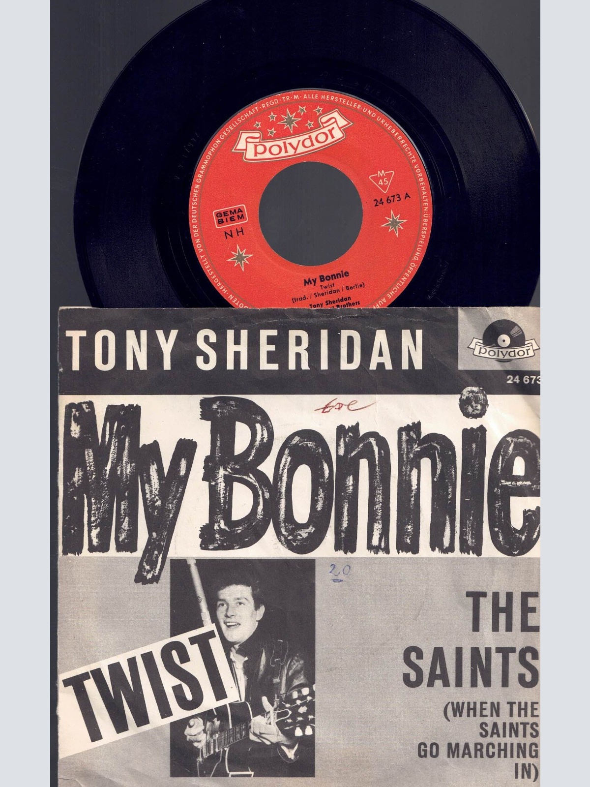 7", Tony Sheridan    My Bonnie  Polydor
