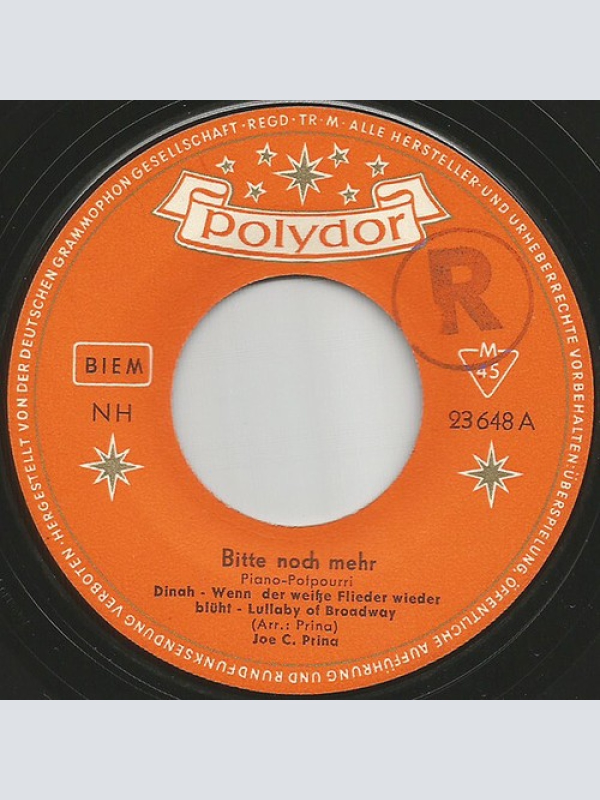 7", Single Curt Prina - Bitte Noch Mehr