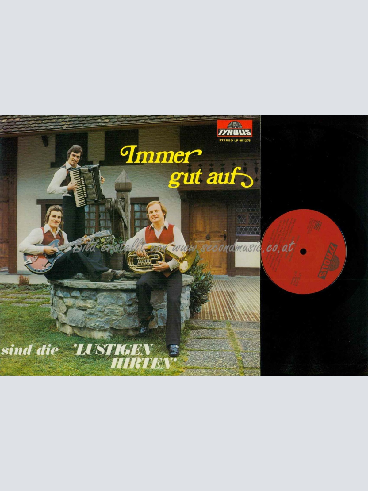 LP--Die Lustigen Hirten -- Immer gut auf/   NM