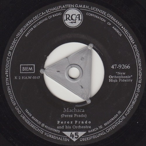 7" Perez Prado And His Orchestra - Machaca / La Borrachita