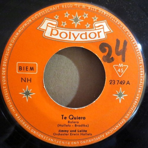 7", Single, Mono Jimmy Und Lolita - Te Quiero / Stern Von Napoli