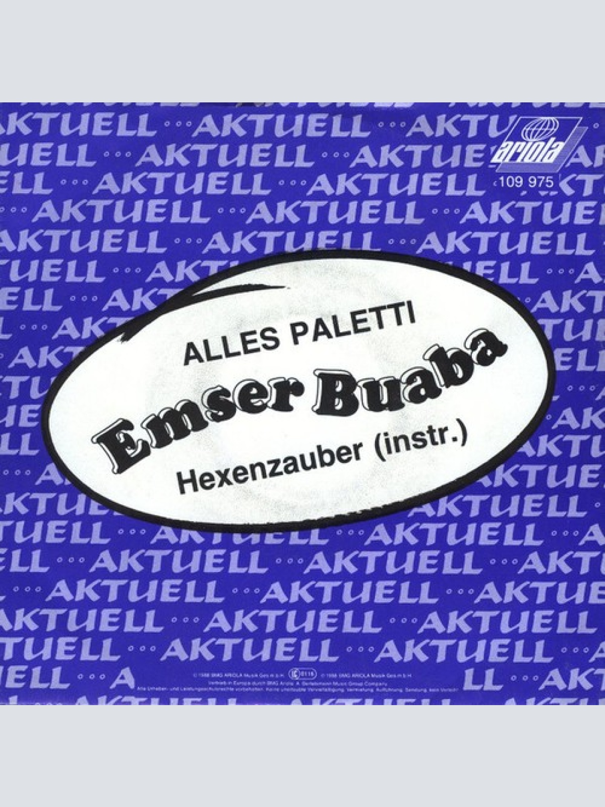 7", Single Emser Buaba - Alles Paletti