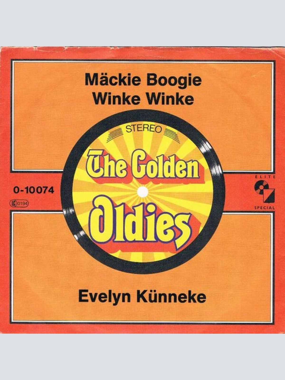 7", Single, RE Evelyn Künneke - Mäckie Boogie / Winke Winke