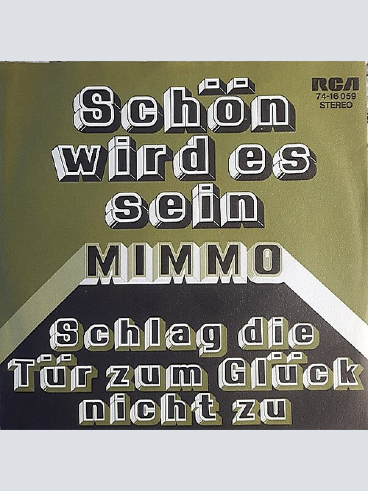 7" Mimmo (2) - Schön Wird Es Sein