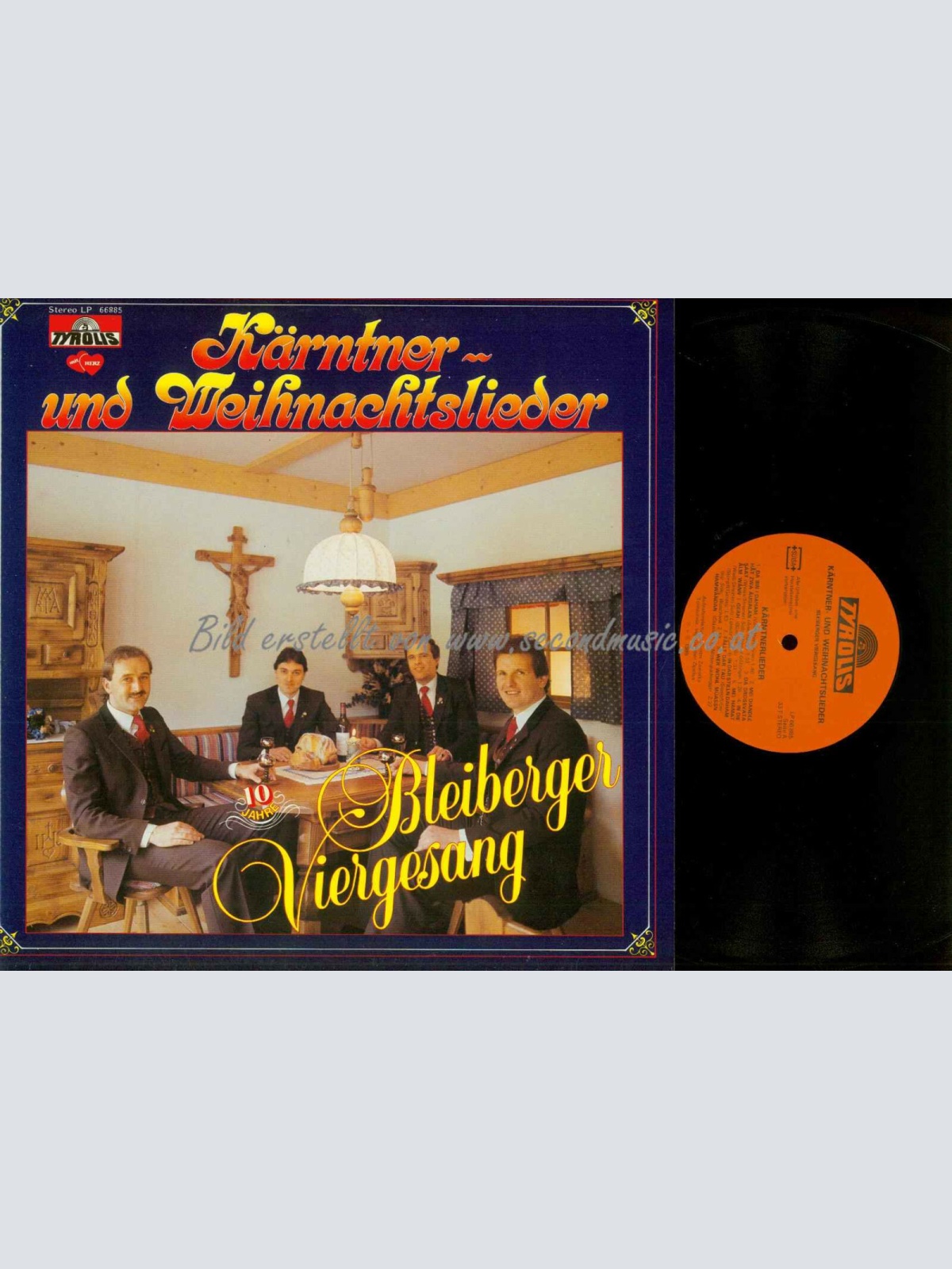 LP--Bleiberger Viergesang – Kärntner- Und Weihnachtslieder / NM