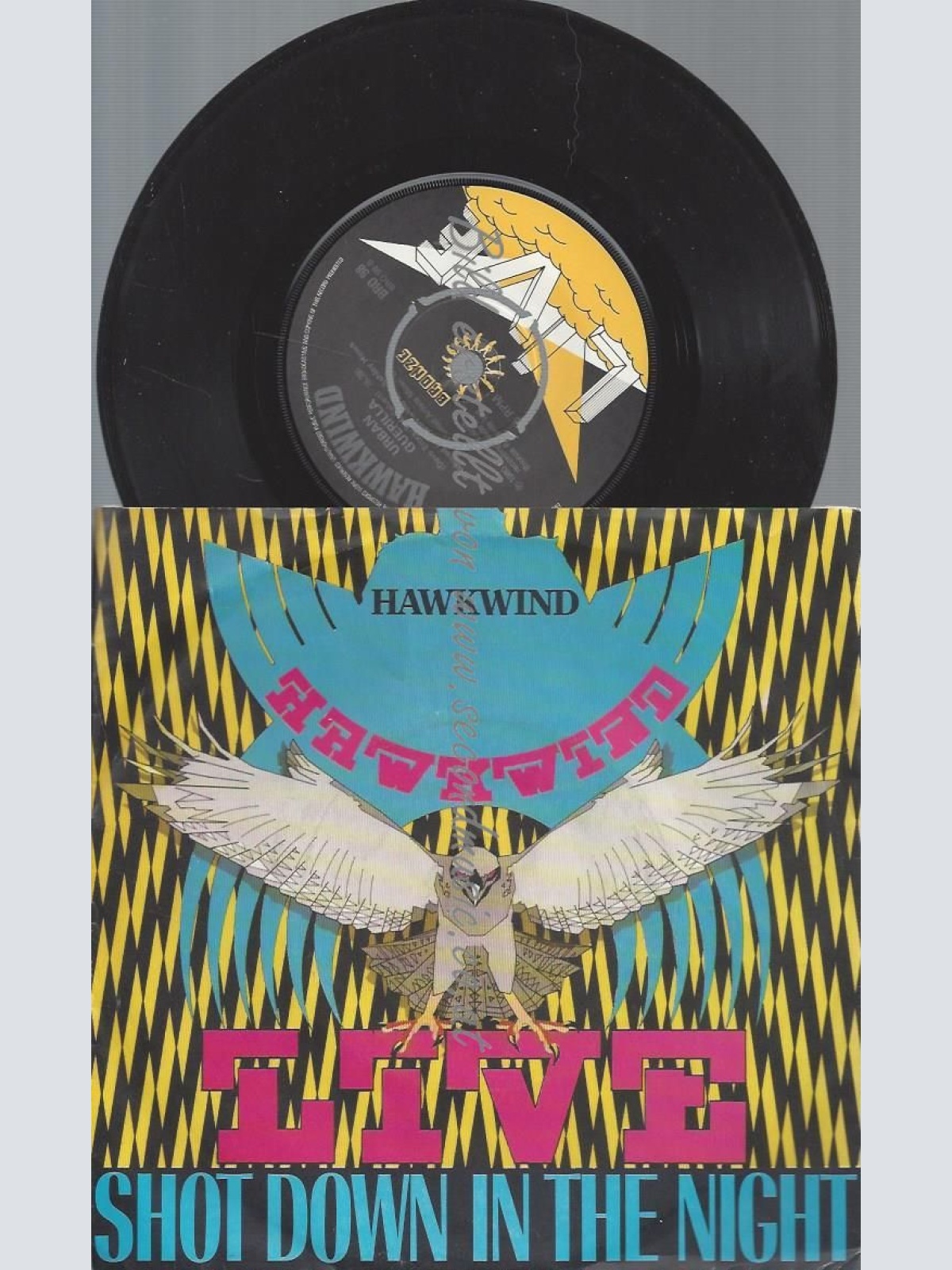 7"  HAWKIND LIVE SHOT DOWN IN THE NIGHT