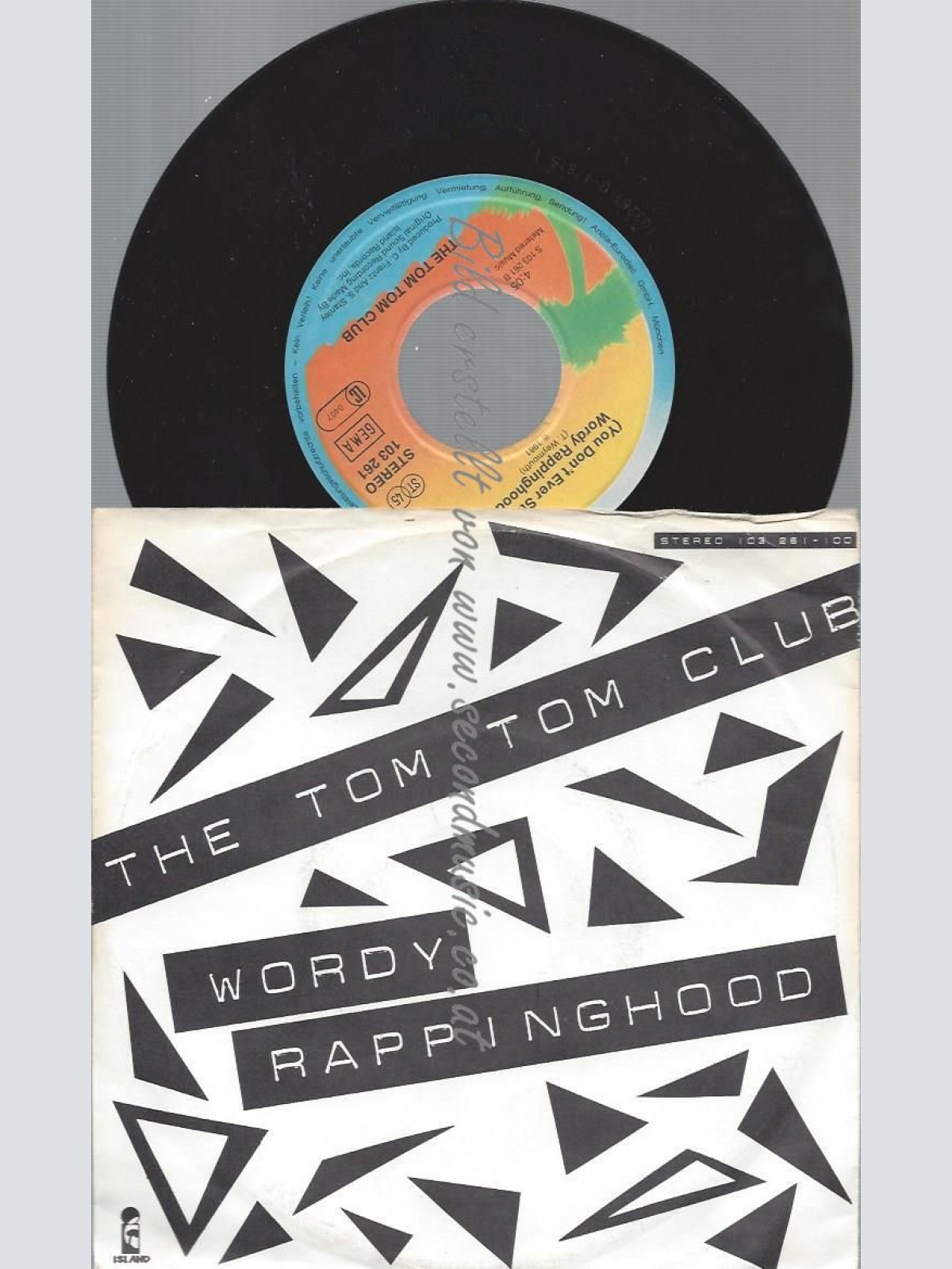 7"   Tom Tom Club – Wordy Rappinghood