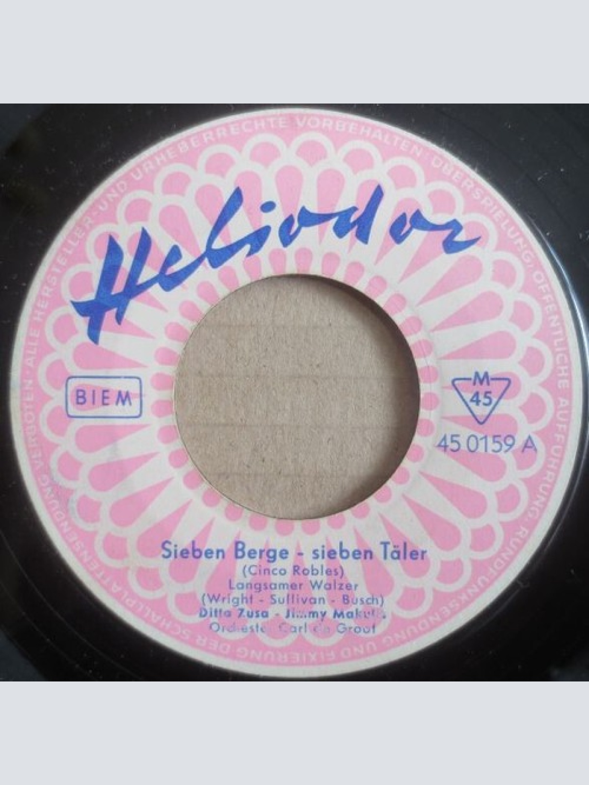 7", Single, Mono Ditta Zusa  -  Jimmy Makulis - Sieben Berge - Sieben Täler /...