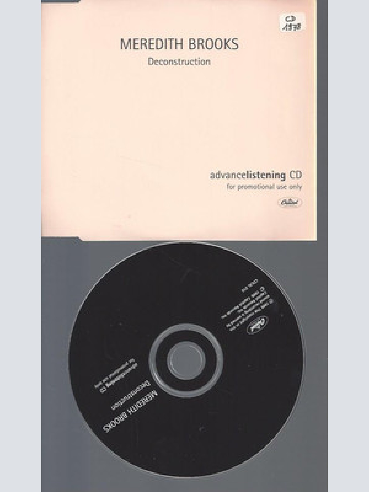 CD--MERDITH BROOKS DECONSTRUCTION //PROMO